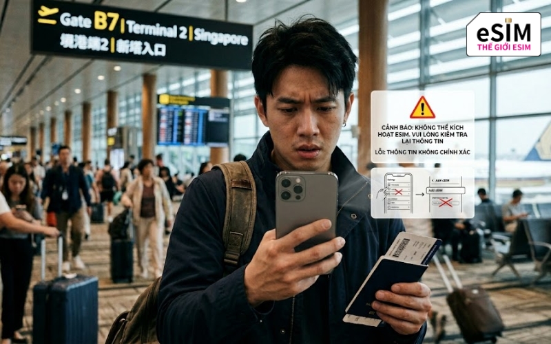 Sự cố mất kết nối mạng khi du lịch Singapore khiến hành trình của bạn trở nên đầy rắc rối